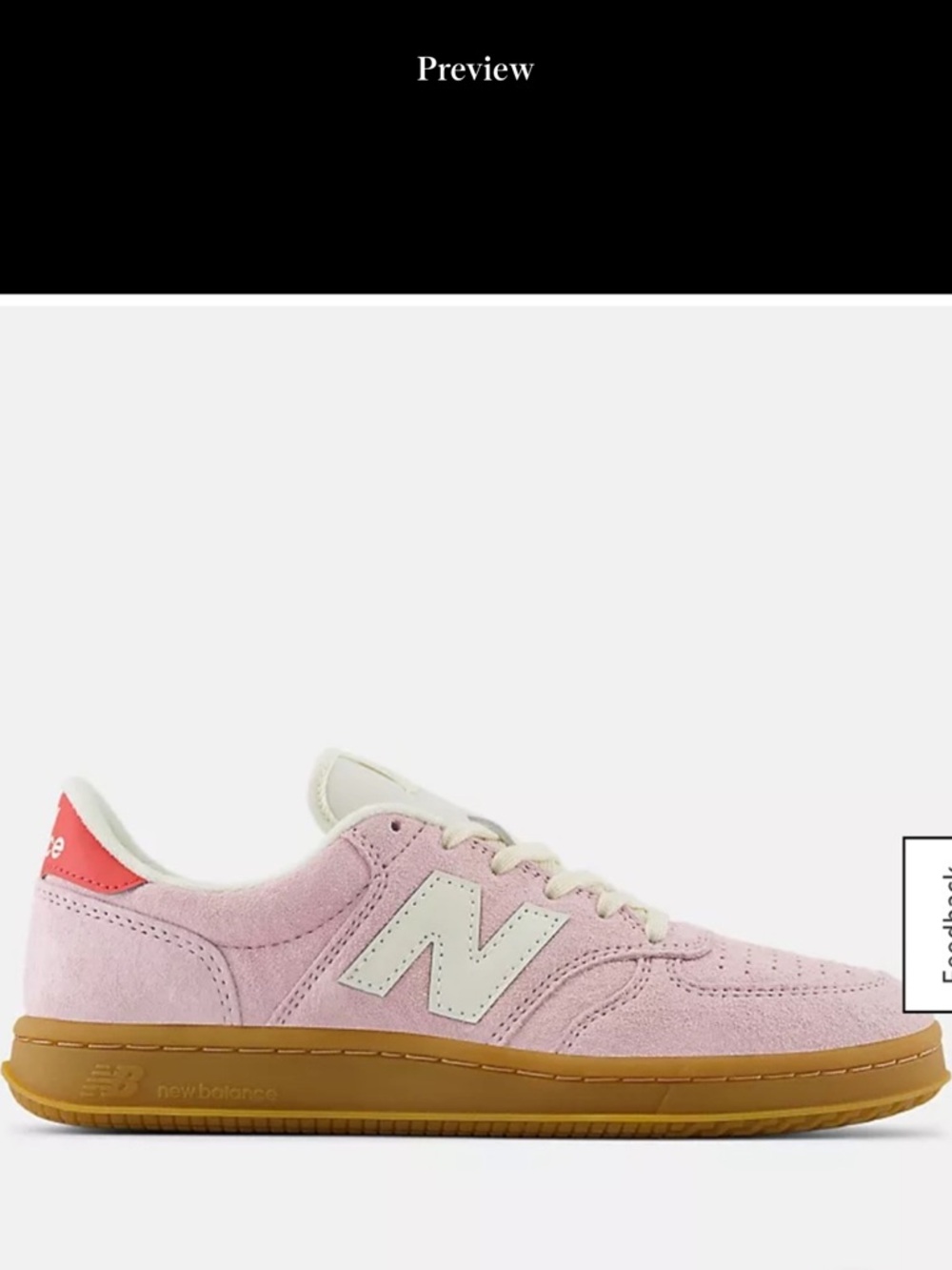 New Balance T500 sneaker Rose Sugar pink suede low profile EUC size 7